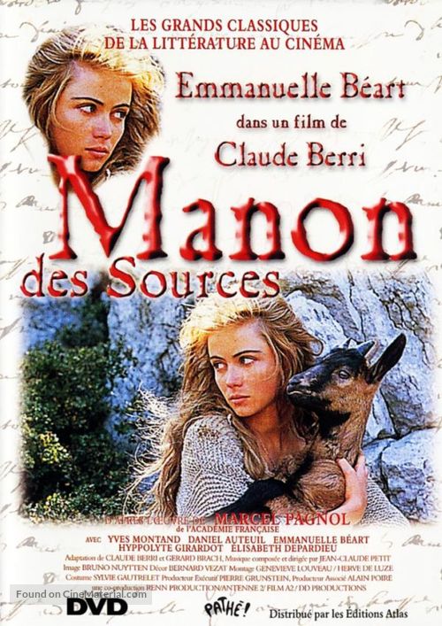 Manon des sources - French DVD movie cover