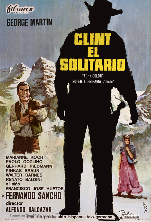 Clint el solitario - Spanish Movie Poster