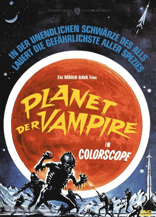 Terrore nello spazio - German DVD movie cover