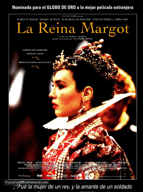 La reine Margot - Spanish Movie Poster