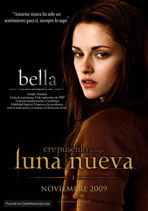 The Twilight Saga: New Moon - Chilean Movie Poster