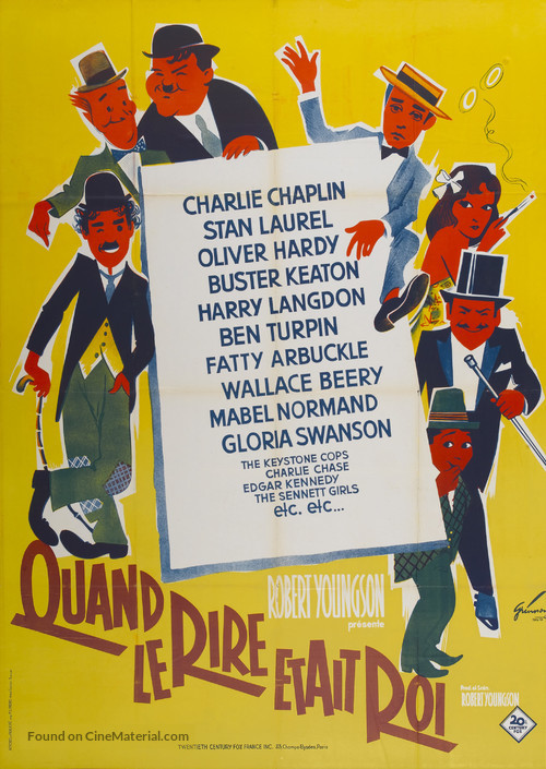 When Comedy Was King - French Movie Poster