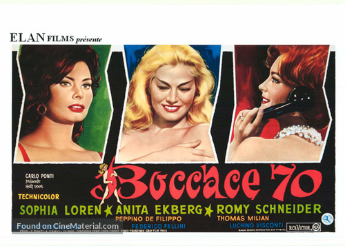 Boccaccio &#039;70 - Belgian Movie Poster