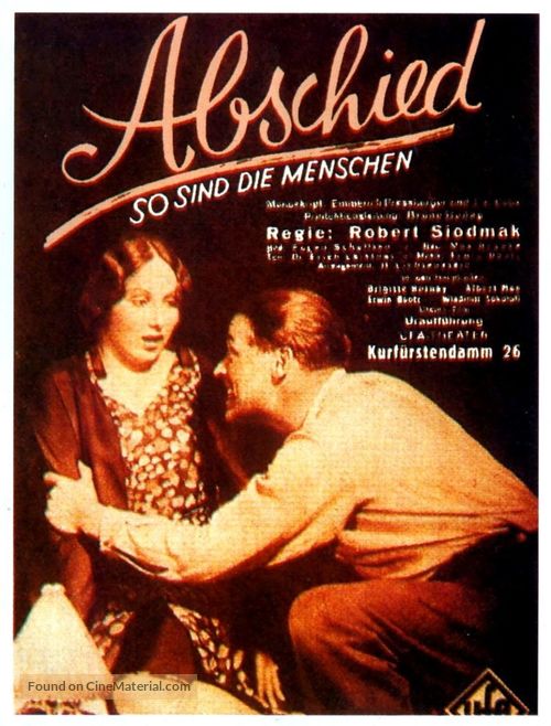 Abschied - German Movie Poster