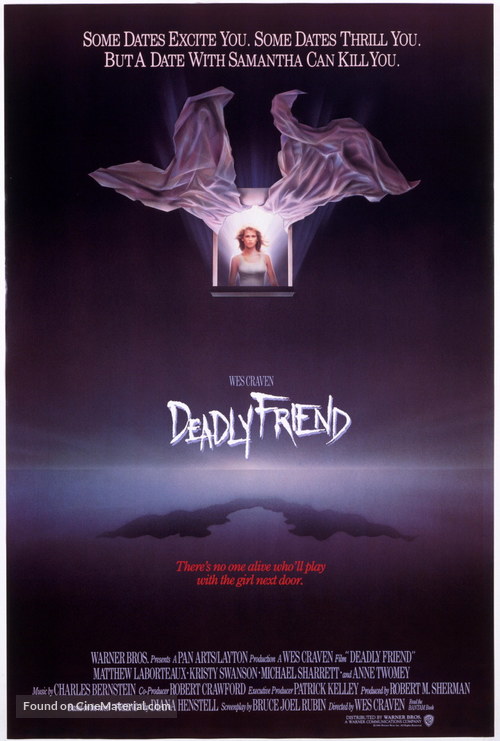 Deadly Friend - Movie Poster