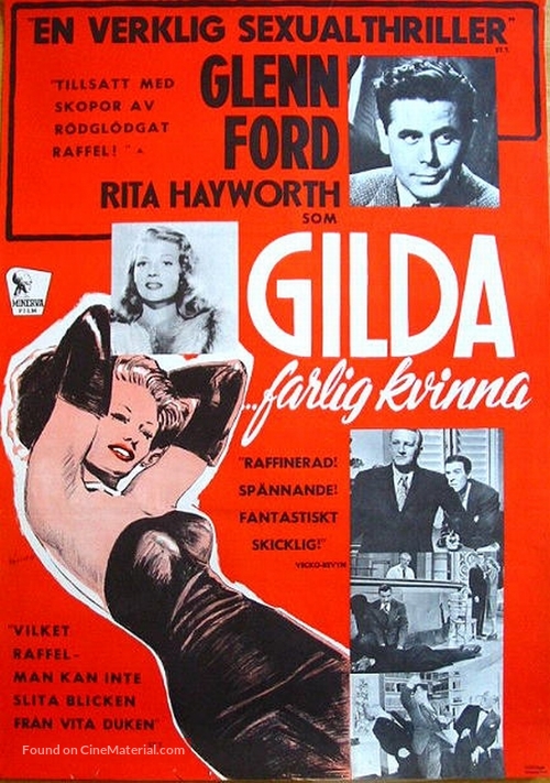 Gilda - Swedish Movie Poster