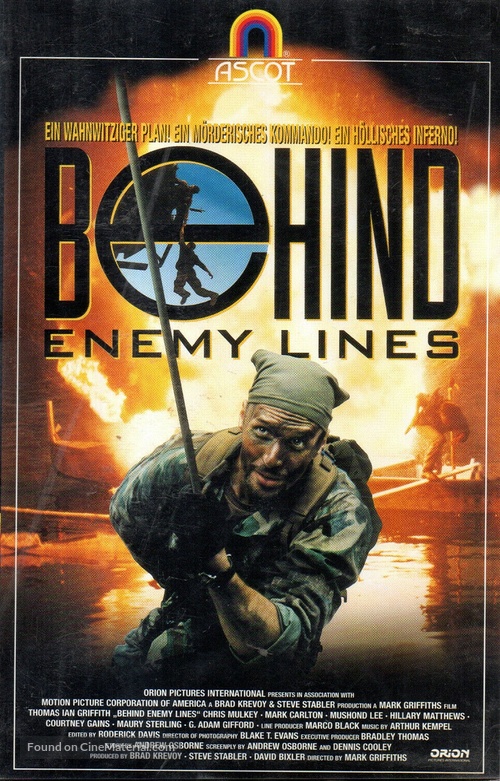 Behind Enemy Lines - German VHS movie cover