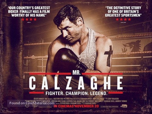 Mr Calzaghe - British Movie Poster