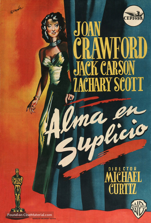 Mildred Pierce (1945) Spanish movie poster