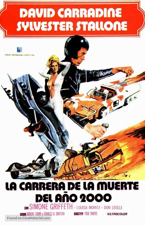 Death Race 2000 - Spanish Movie Poster