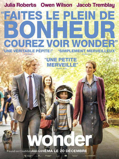 Wonder - French Movie Poster