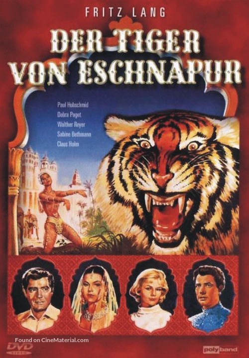 Der Tiger von Eschnapur - German DVD movie cover