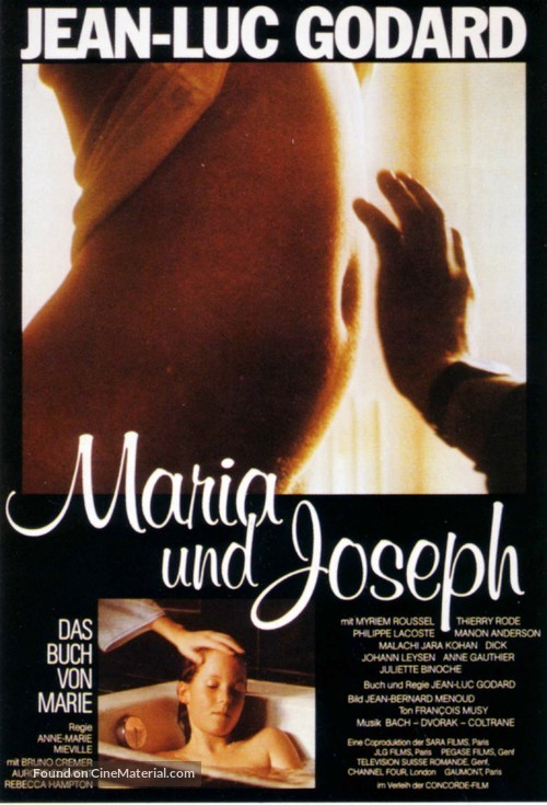 &#039;Je vous salue, Marie&#039; - German Movie Poster