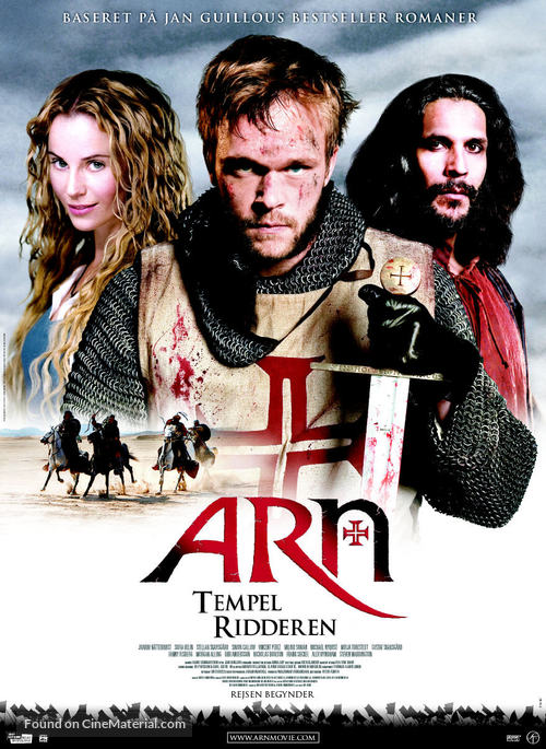 Arn - Tempelriddaren - Danish Movie Poster
