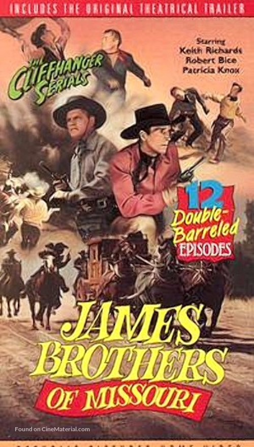 The James Brothers of Missouri - VHS movie cover