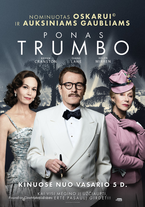 Trumbo - Lithuanian Movie Poster