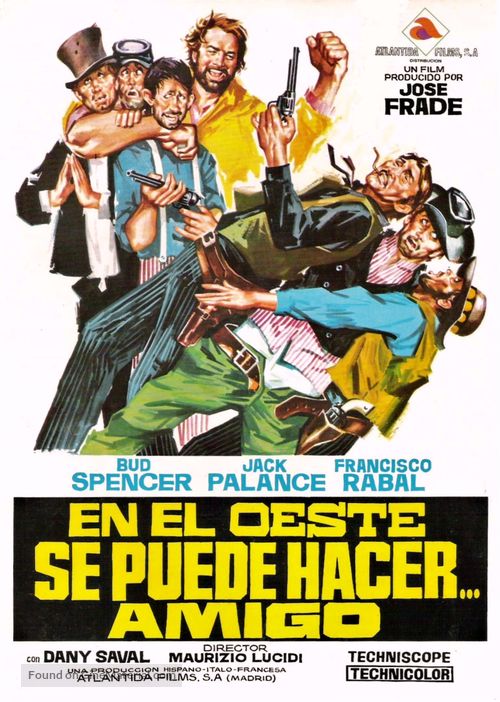 Si pu&ograve; fare... amigo - Spanish Movie Poster