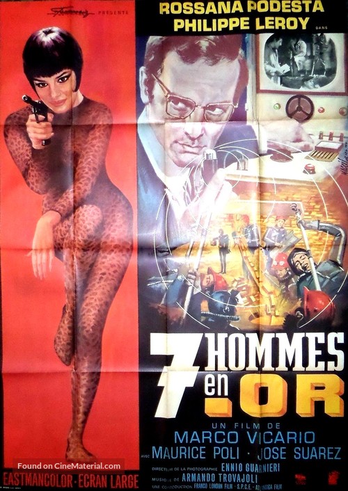 Sette uomini d&#039;oro - French Movie Poster