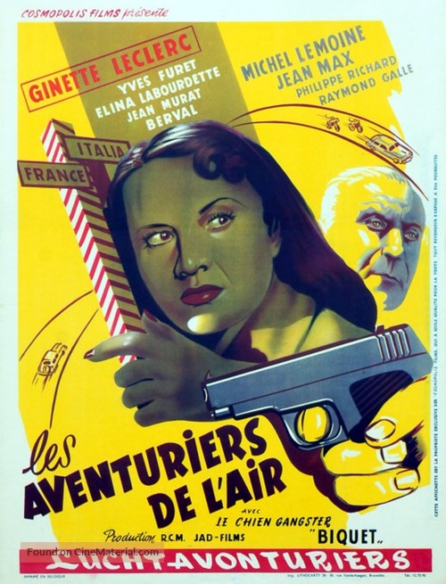 Aventuriers de l&#039;air, Les - Belgian Movie Poster
