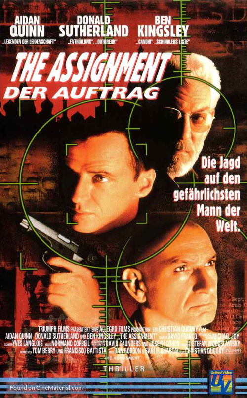 The Assignment - German Movie Cover