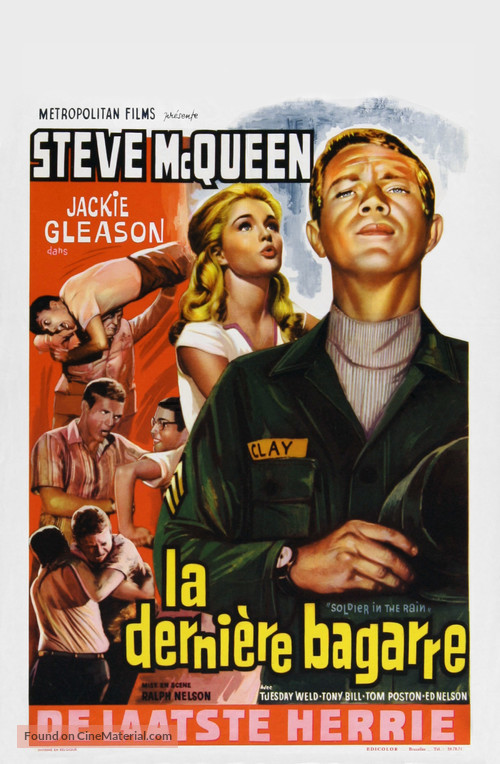 Soldier in the Rain - Belgian Movie Poster
