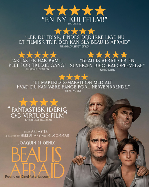 Beau Is Afraid - Danish Movie Poster