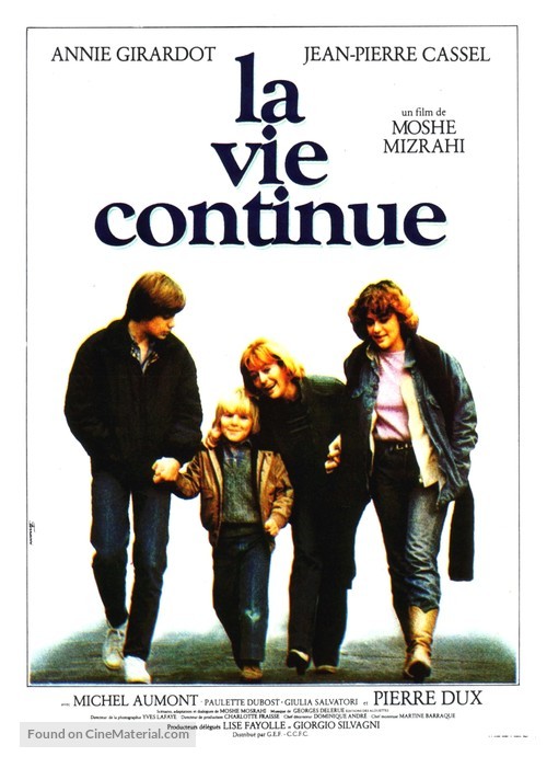 La vie continue - French Movie Poster
