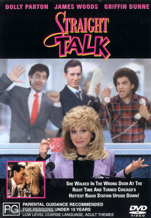 Straight Talk - Australian DVD movie cover