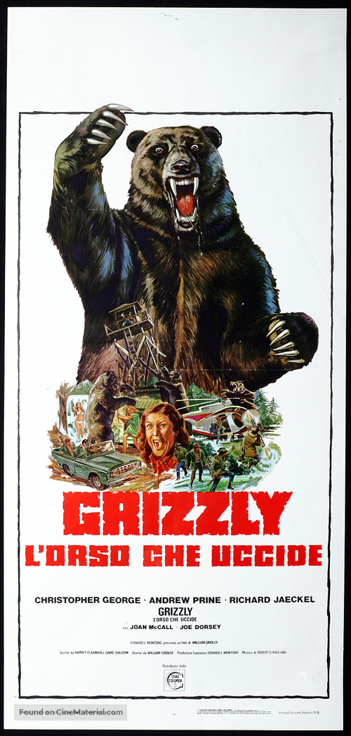 Grizzly - Italian Movie Poster