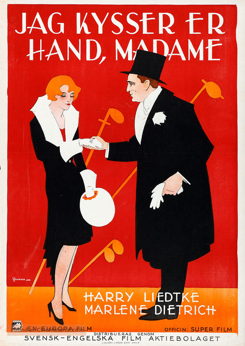 Ich k&uuml;sse Ihre Hand, Madame - Swedish Movie Poster