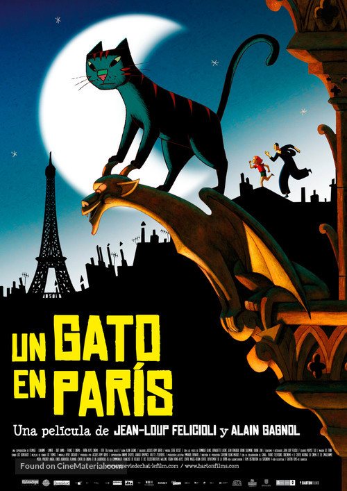 Une vie de chat - Spanish Movie Poster