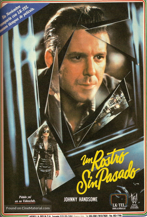 Johnny Handsome - Argentinian VHS movie cover