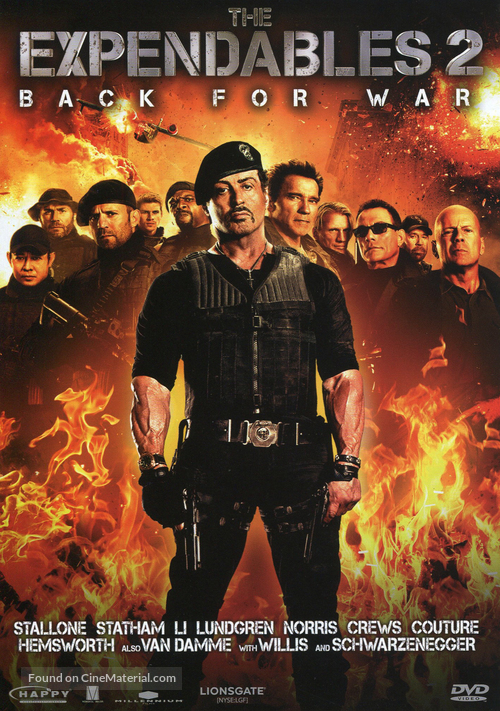 The Expendables 2 - Thai DVD movie cover