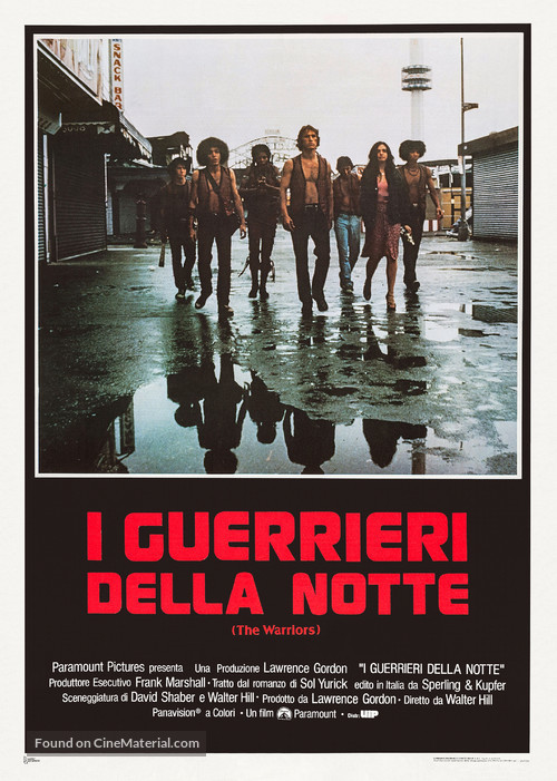 The Warriors - Italian Theatrical movie poster