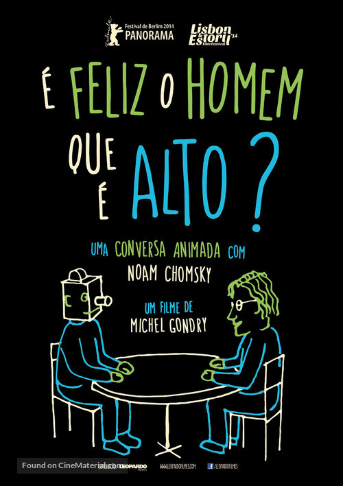 Is the Man Who Is Tall Happy?: An Animated Conversation with Noam Chomsky - Portuguese Movie Poster