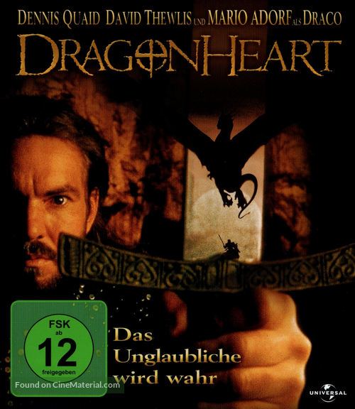 Dragonheart - German Blu-Ray movie cover