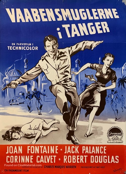 Flight to Tangier - Danish Movie Poster