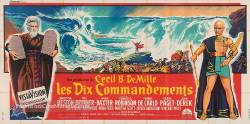 The Ten Commandments - French Movie Poster
