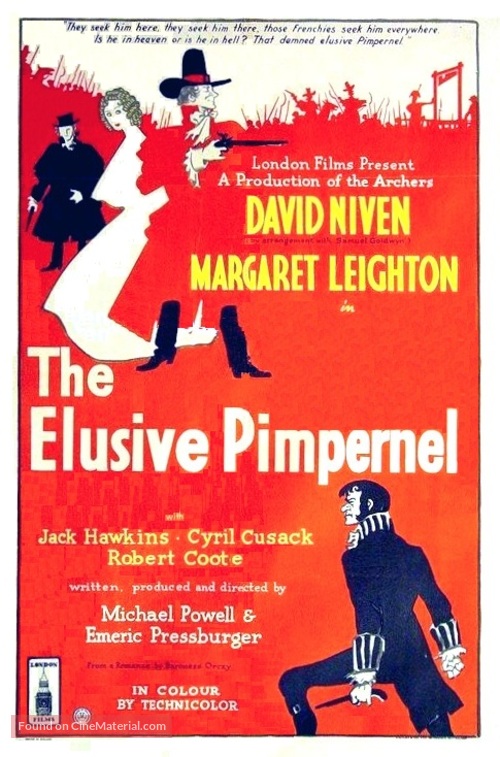 The Elusive Pimpernel - British Movie Poster