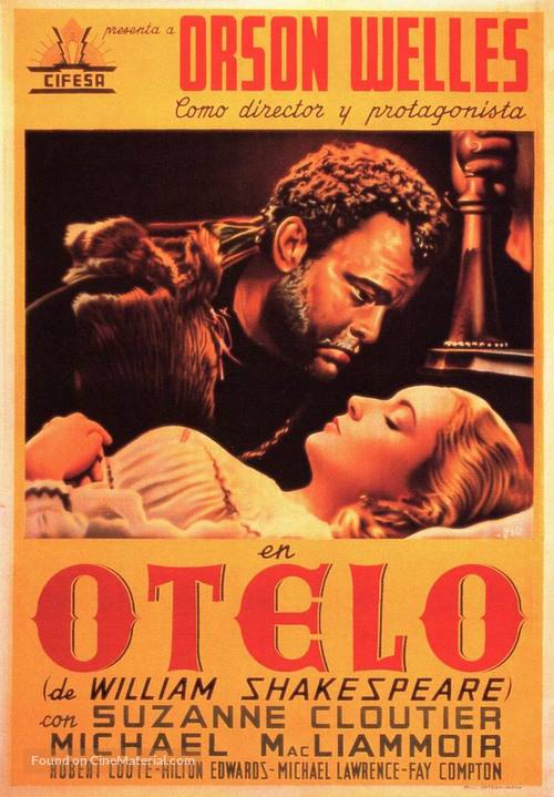 The Tragedy of Othello: The Moor of Venice - Spanish Movie Poster