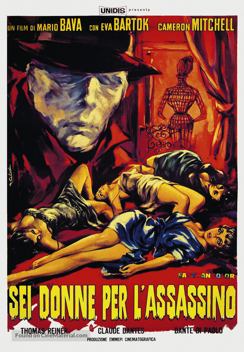 Sei donne per l&#039;assassino - Italian Movie Poster