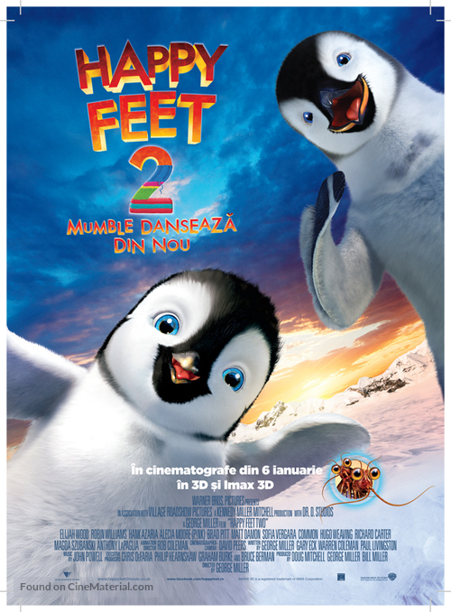 Happy Feet Two - Romanian Movie Poster