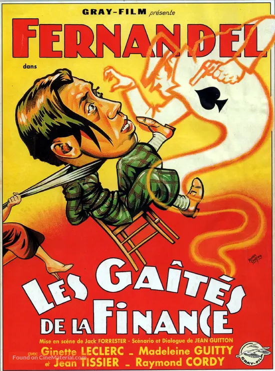 Les ga&icirc;t&eacute;s de la finance - French Movie Poster