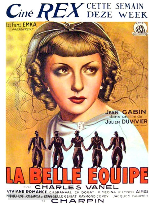 La belle &eacute;quipe - Belgian Movie Poster