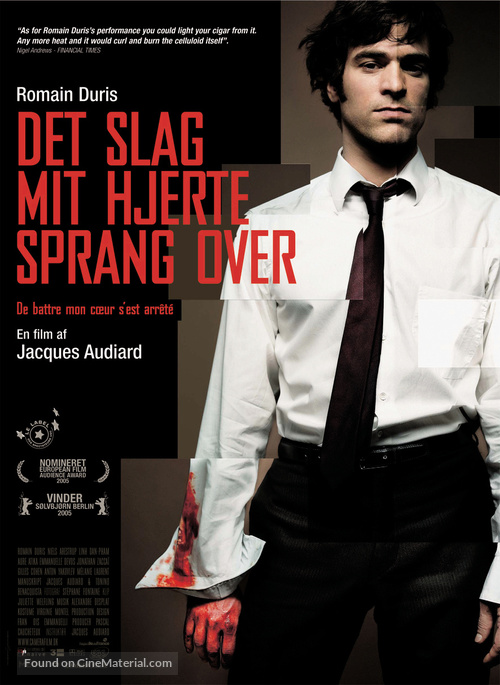De battre mon coeur s&#039;est arr&ecirc;t&eacute; - Danish Movie Poster