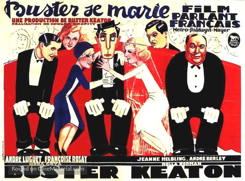 Buster se marie - French Movie Poster