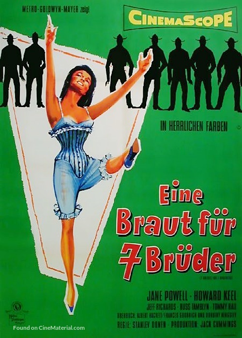 Seven Brides for Seven Brothers - German Movie Poster