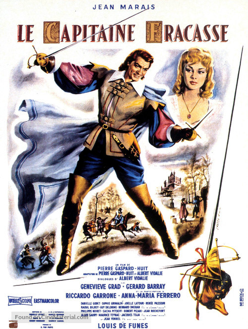 Le capitaine Fracasse - French Movie Poster