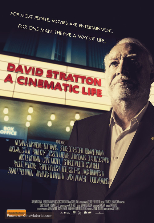 David Stratton: A Cinematic Life - Australian Movie Poster