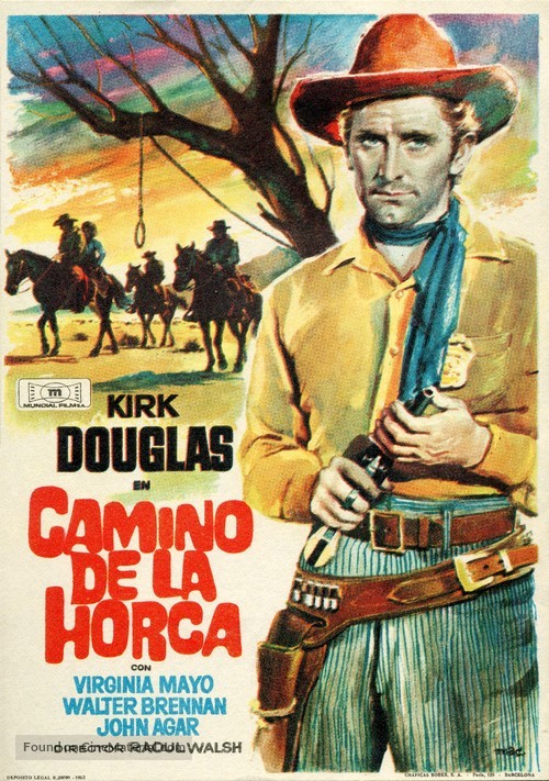Along the Great Divide - Spanish Movie Poster